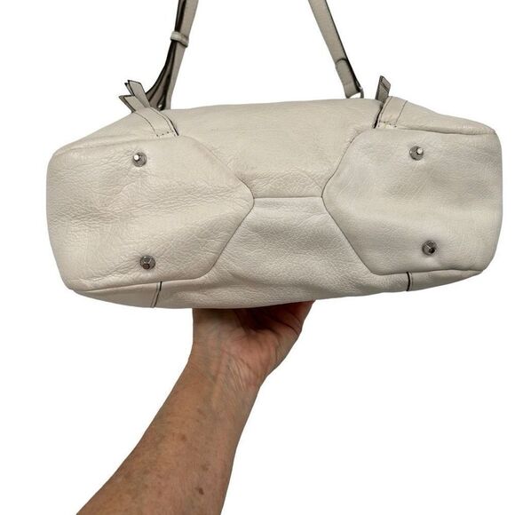 orYANY Danielle Italian Leather Convertible Shoulder/Crossbody Bag Creamy White - Picture 5 of 12